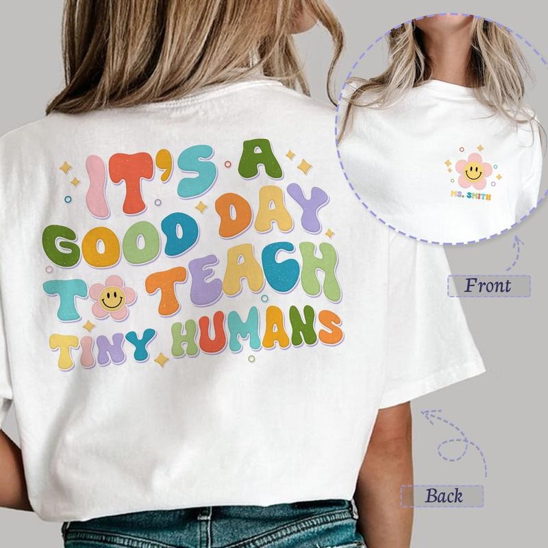 Sandjest It's A Good Day To Teach Tiny Humans Teacher Shirt, Teach Love Inspire T-shirt, Teacher Appreciation Gift, Shirt...