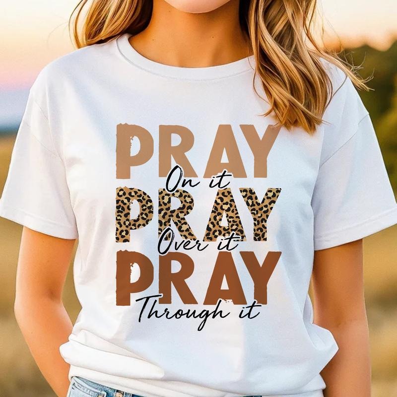 Sandjest Pray Shirt Christian Shirt Gift for Jesus Lover Bible Lover Women Friend Hoodie, Sweatshirt | HypeDripTees.com