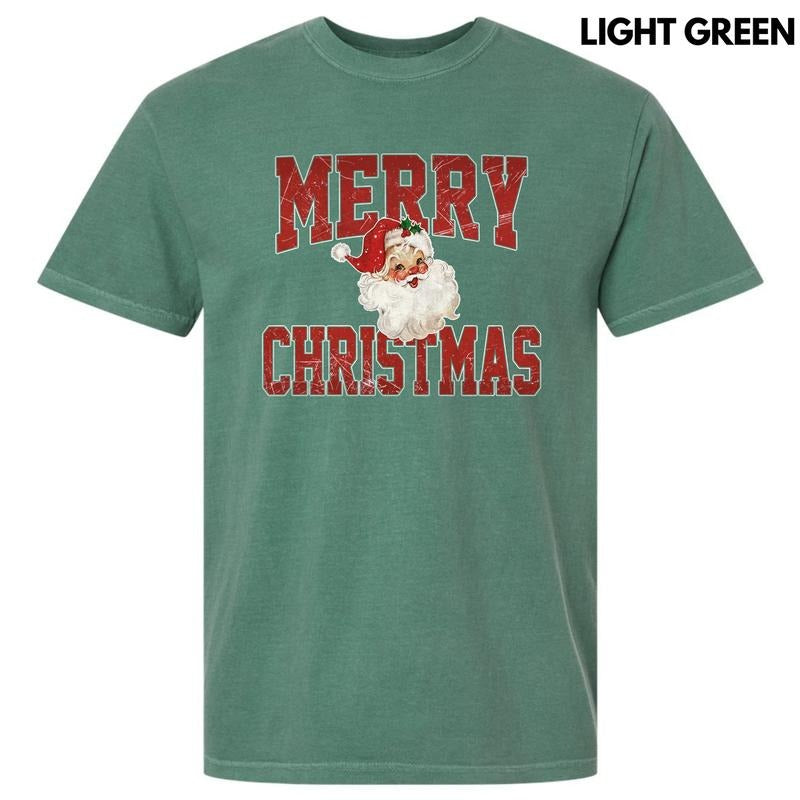 Santa Merry Christmas Comfort Colors T-Shirt 'NLB' Hoodie, Sweatshirt | HypeDripTees.com
