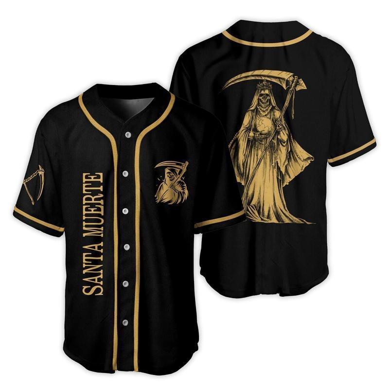 Santa Muerte Mexico Baseball Mexican Love Shirt Him Her Mexicans T-Shirts, Hoodie, Sweatshirt