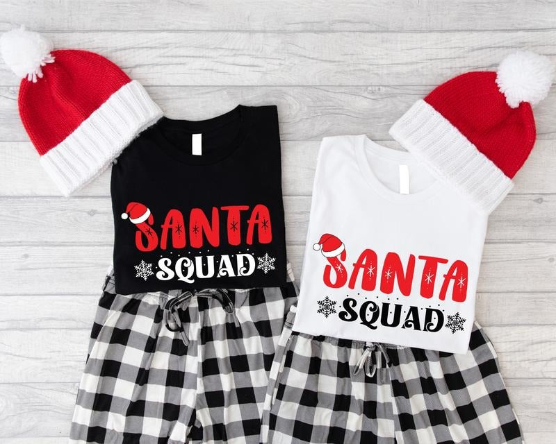 Santa Squad Shirt, Christmas Crew T-Shirt, Family Matching Xmas Tee, Christmas Group Gift Tee, Santa Team Outfits....