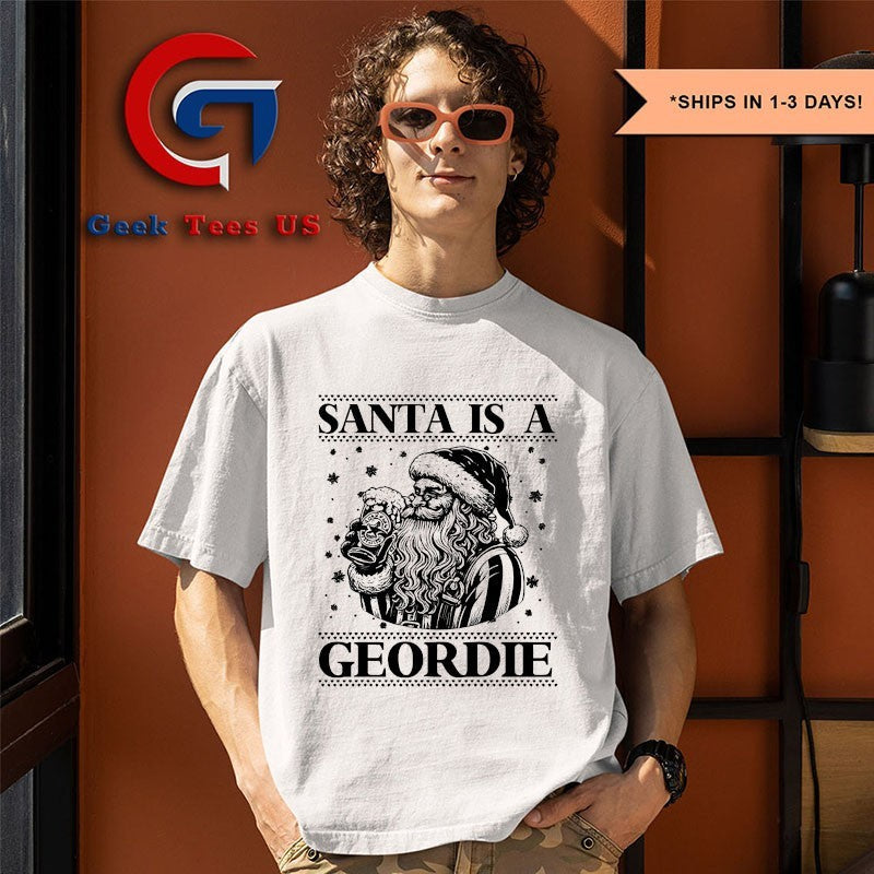 Santa is a Geordie ugly Christmas shirt