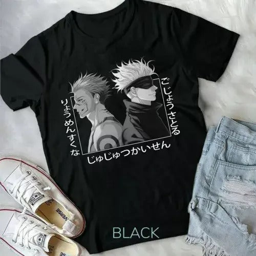 Satoru Gojo Vs Sukuna Yuji Itadori Jujutsu Kaisen Manga Anime new Unisex T-shirt Hoodie, Sweatshirt | HypeDripTees.com