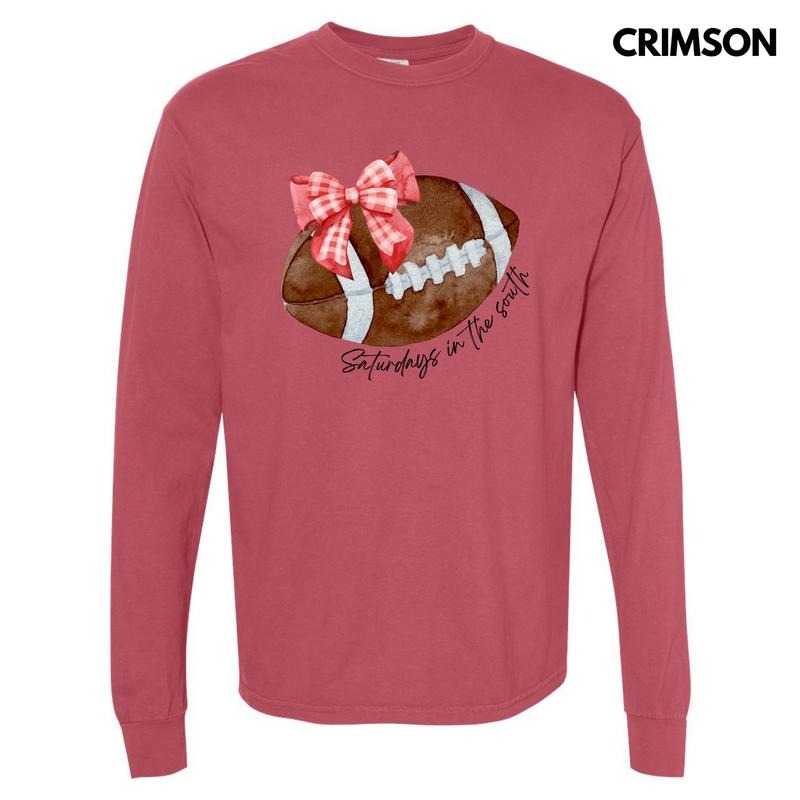 Saturdays In The South Football Long Sleeve Comfort Colors T-Shirt 'NLB' Hoodie, Sweatshirt | HypeDripTees.com
