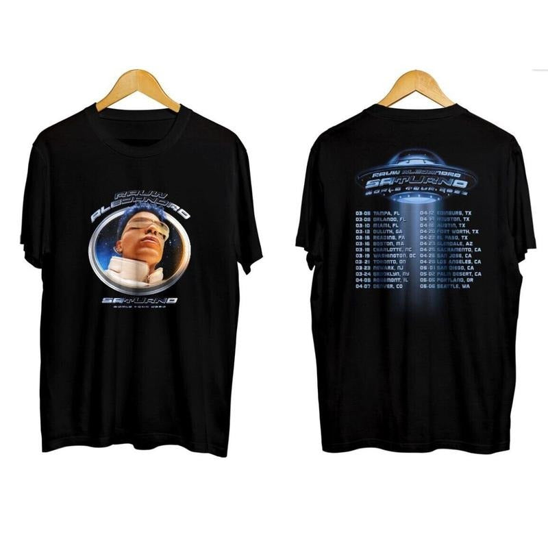 Saturno T-Shirt Rauw Alejandro World Tour Shirt Hoodie, Sweatshirt | HypeDripTees.com