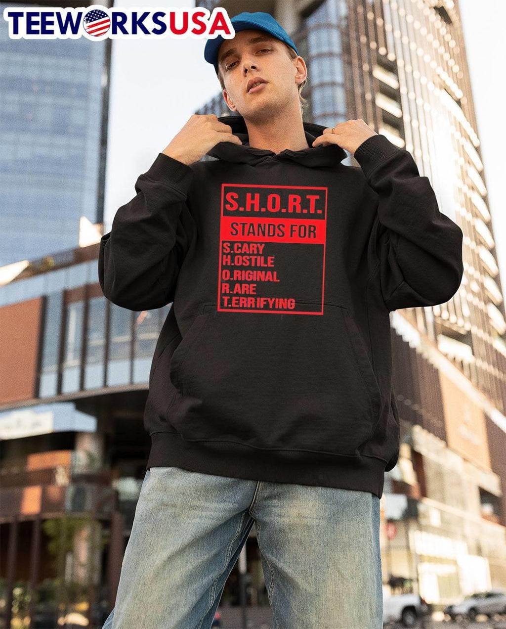 Scary Hostile Original Rare Terrifying S H O R T Stands For T-Shirt