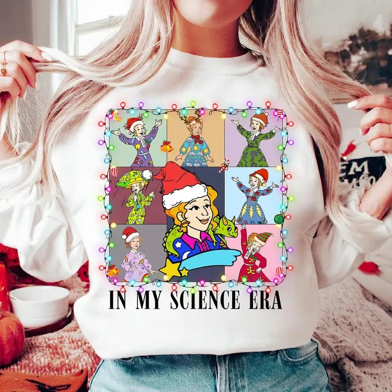 Science Christmas Frizzle Teacher Shirt The Magic School Bus Shirt Ms Frizzle Christmas Shirt Take Chance Make Mistakes...