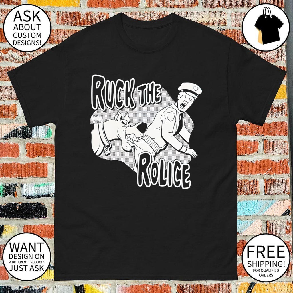 Scooby Doo Ruck The Rolice Ben-Day cartoon shirt
