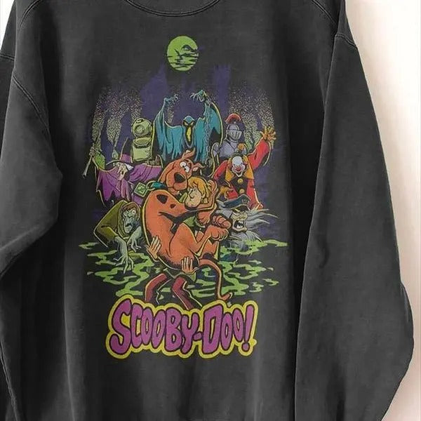 Scooby Doo Shirt, 90s Horror Movie Sweatshirt, Retro Halloween Sweatshirt, Scooby doo Sweatshirts, Vintage Horror Movie...