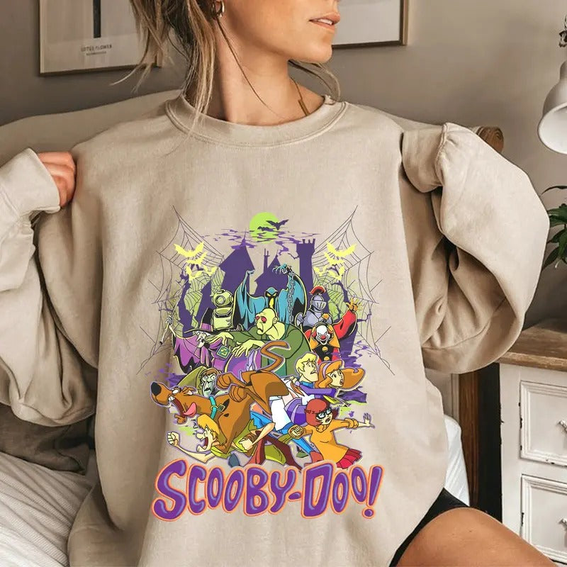 Scooby Doo Vintage T-Shirt, Scooby Doo Halloween Shirt, Halloween Party Tee, Spooky Season Shirt Hoodie, Sweatshirt