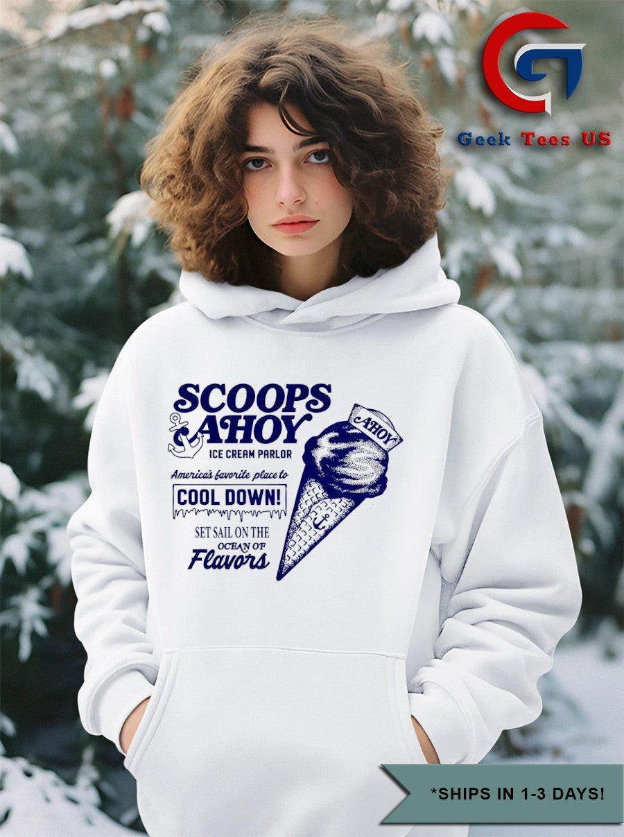 Scoops Ahoy ice cream parlor shirt