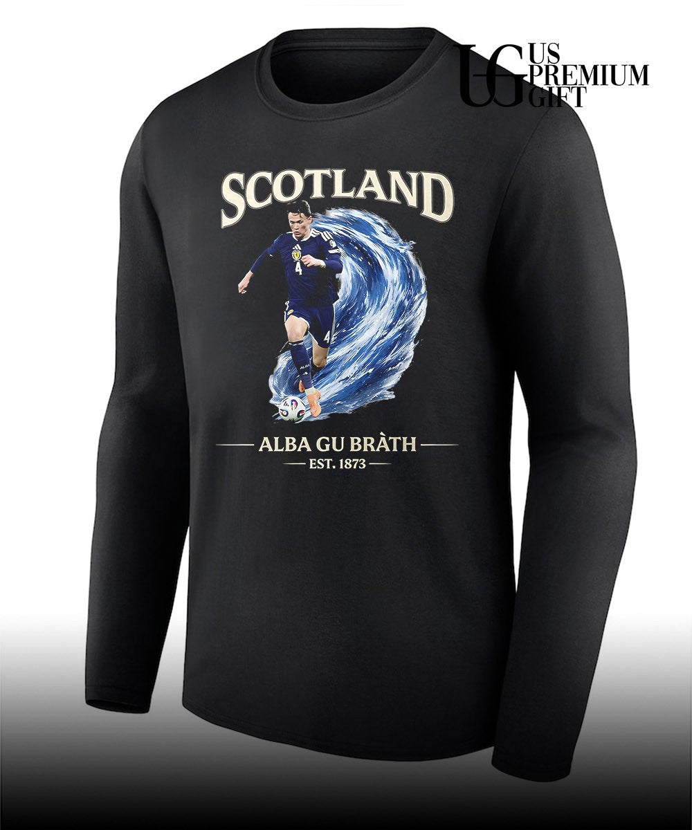 Scott McTominay Scotland National Football Team Alba Gu Brath Wave Est 1873 shirt