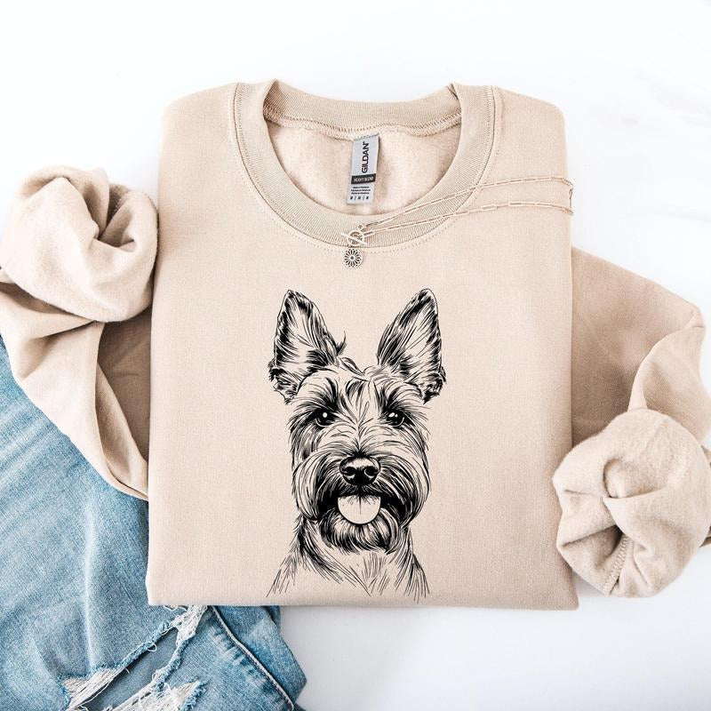 Scottish Terrier, Pet, Dog Breed Sweatshirt, Crew Neck, Women's, Crewneck T-Shirts, Hoodie | HypeDripTees.com