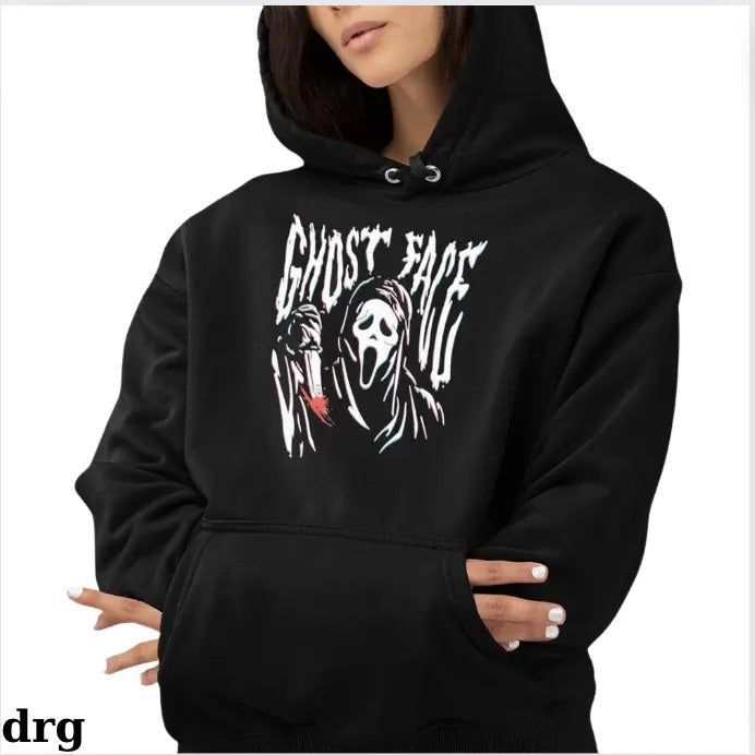 Scream Ghost Face Wavy Shirt drg, Scream Ghost Face Wavy Hoodie drg, Niki Nihachu halloween drg Sweatshirt | HypeDripTees.com