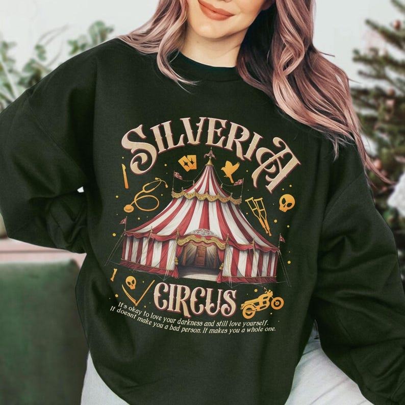 Scythe & Sparrow Silveria Circus Sweatshirt, Butcher And Blackbird Inspired Tshirt, Dark Romance Book Merch, Brynne...