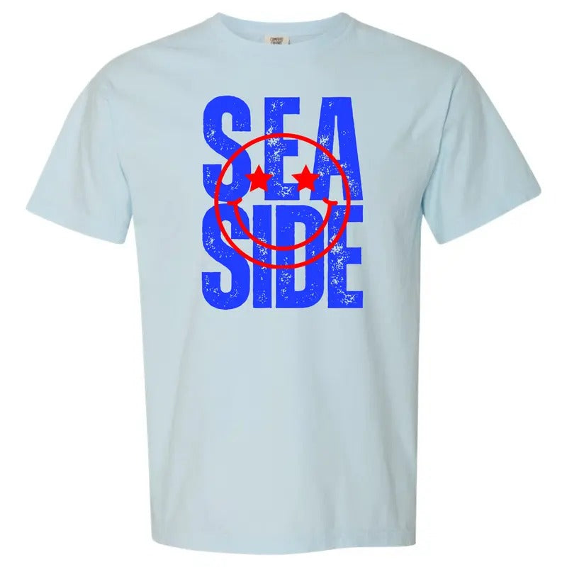 Sea Side Block Letter Comfort Colors T-Shirt 'NLB' Hoodie, Sweatshirt | HypeDripTees.com