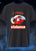 Seal With Traffic Cone i crave violence T-Shirt
