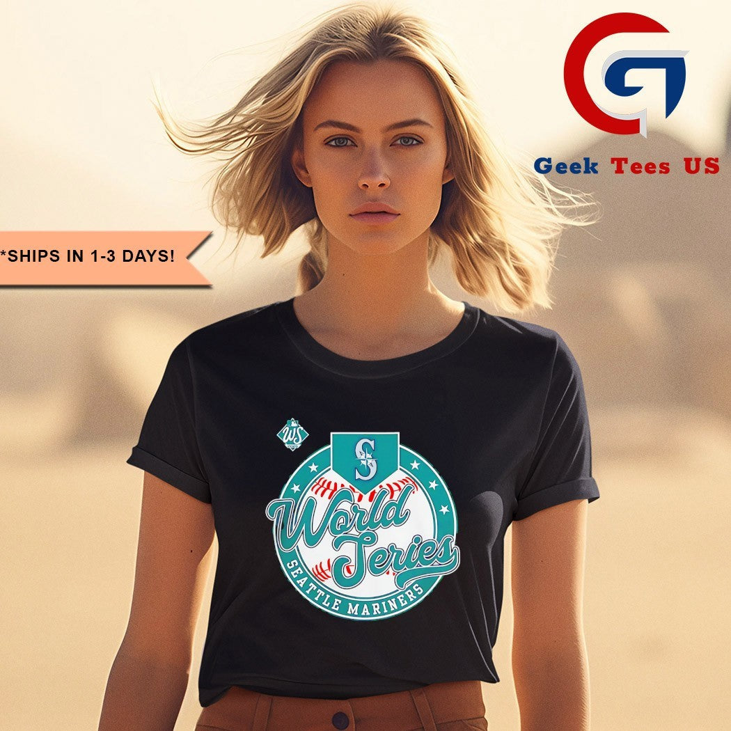 Seattle Mariners 2025 World Series Baseball logo shirt