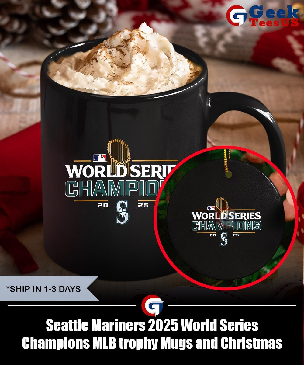 Seattle Mariners 2025 World Series Champions MLB trophy shirt
