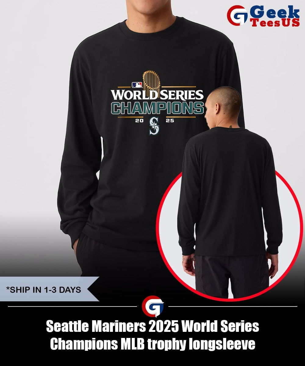 Seattle Mariners 2025 World Series Champions MLB trophy shirt