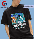Seattle Mariners AL West Division Champions 1995 1997 2001 2025 mascot shirt
