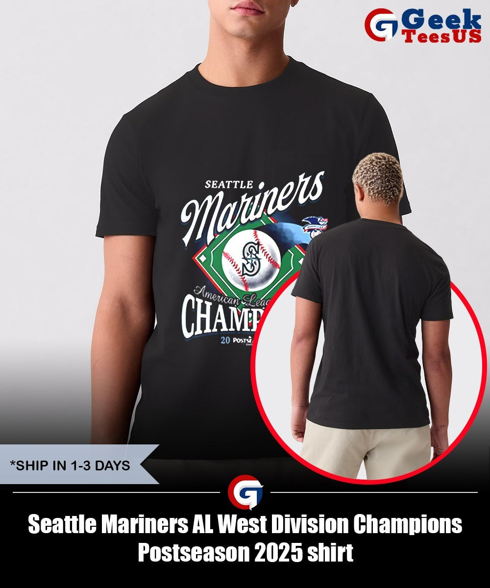 Seattle Mariners AL West Division Champions Postseason 2025 shirt