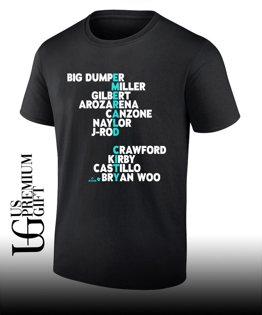 Seattle Mariners baseball names player 2026 shirt