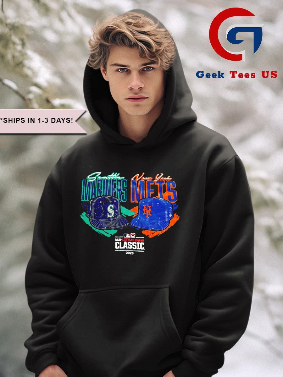 Seattle Mariners vs New York Mets MLB Little League Classic 2025 hat shirt