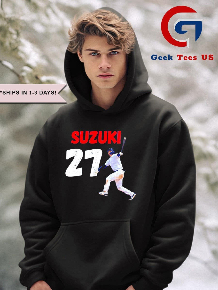 Seiya Suzuki No.27 Chicago Cubs baseball shirt