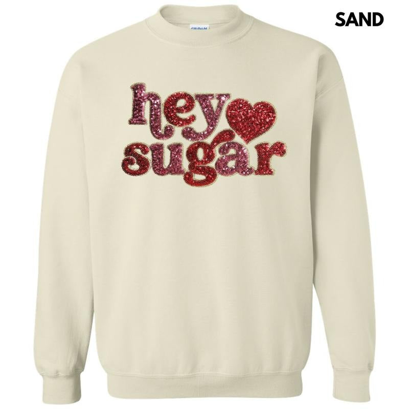 Sequin Hey Sugar Patch Sweatshirt T-Shirts, Hoodie | HypeDripTees.com