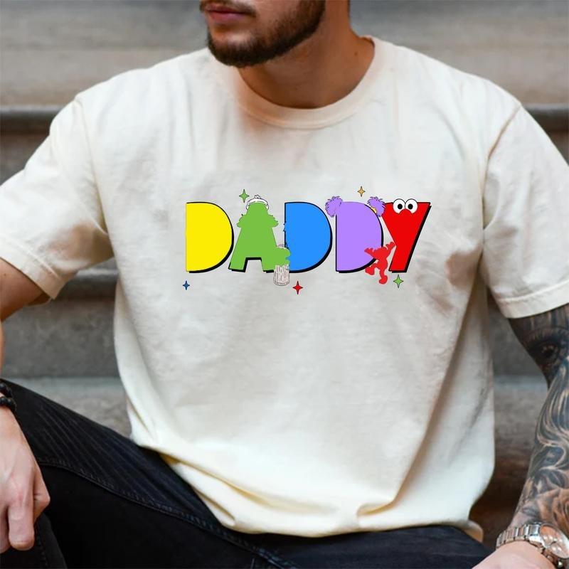 SesameStreet Daddy Shirt, Sesamee Group Shirt, Dad Vacation Sweater, Family Trip Sweatshirt, Father's Day Shirt, Daddy...