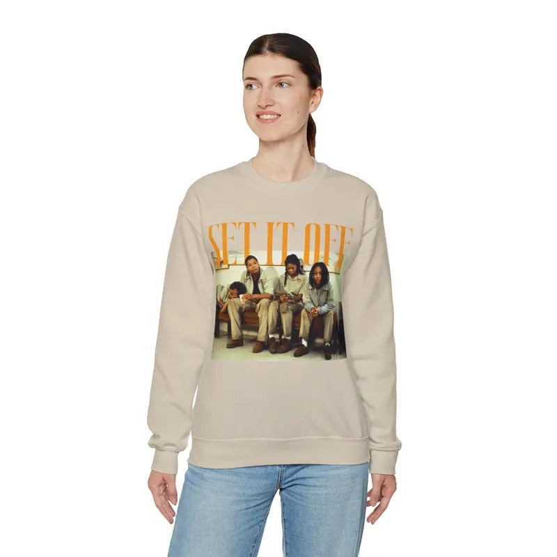 Set It Off Unisex Sweatshirt, Movie Sweatshirt Gift For Fan Cotton Casual T-Shirts, Hoodie | HypeDripTees.com