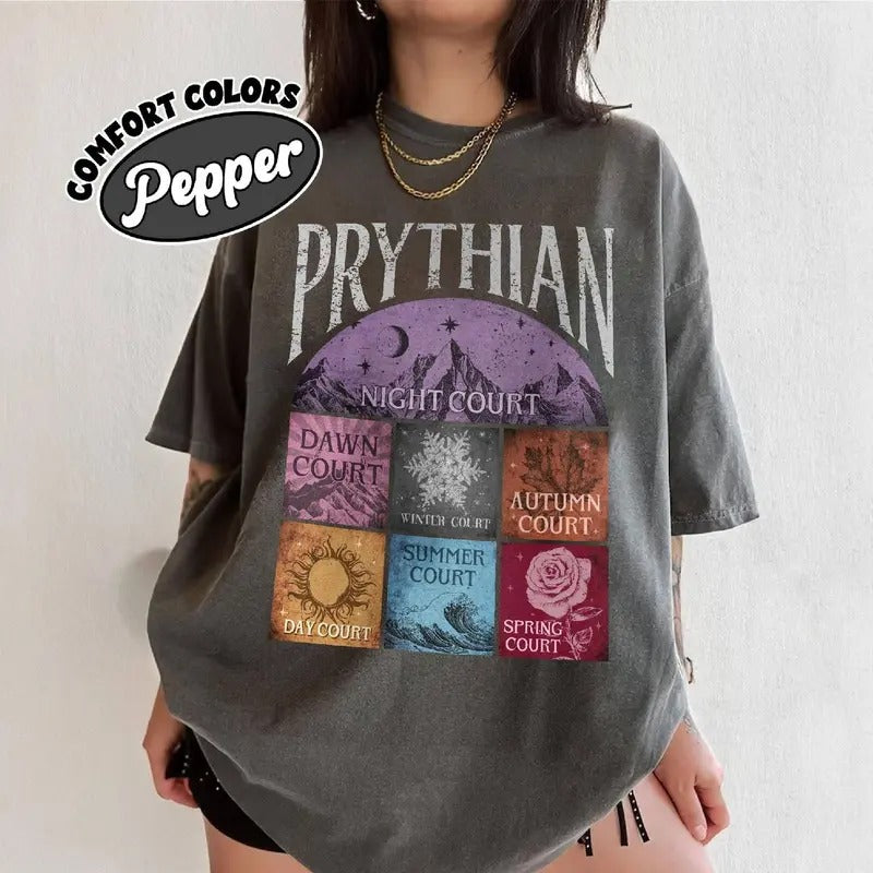 Seven Courts Of Prythian Shirt The Maas Tour Shirt Velaris Night Court Tshirt SJM Inspire Shirt Book Lovers Hoodie,...