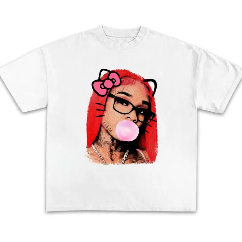 Sexyy Red Bubble Gum T-Shirt Cotton Fabric Hoodie, Sweatshirt | HypeDripTees.com