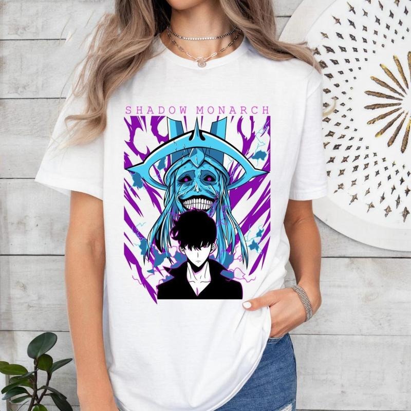 Shadow Monarch Manhwa Shirt, Manhwa Apparel Anime Special Edition Tee, Cozy Fit, Perfect for Any Season, Trendy Looks,...