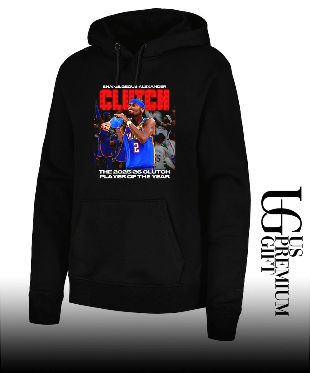 Shai Gilgeous-Alexander Oklahoma City Thunder 2025-2026 Clutch Player of The Year shirt