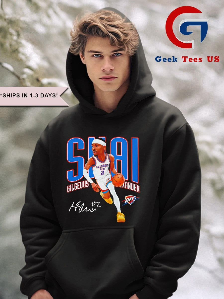 Shai Gilgeous-Alexander Oklahoma City Thunder 2025 caricature shirt