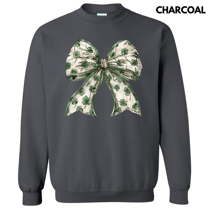 Shamrock Bow Sweatshirt T-Shirts, Hoodie | HypeDripTees.com