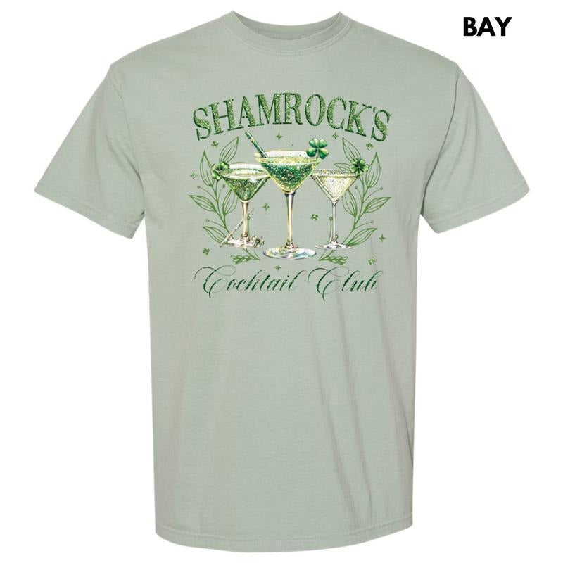 Shamrock Cocktail Club Comfort Colors T-Shirt Hoodie, Sweatshirt | HypeDripTees.com
