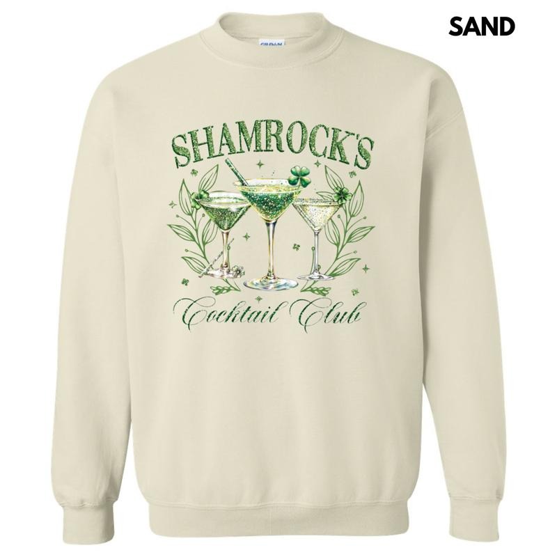 Shamrock Cocktail Club Sweatshirt T-Shirts, Hoodie | HypeDripTees.com