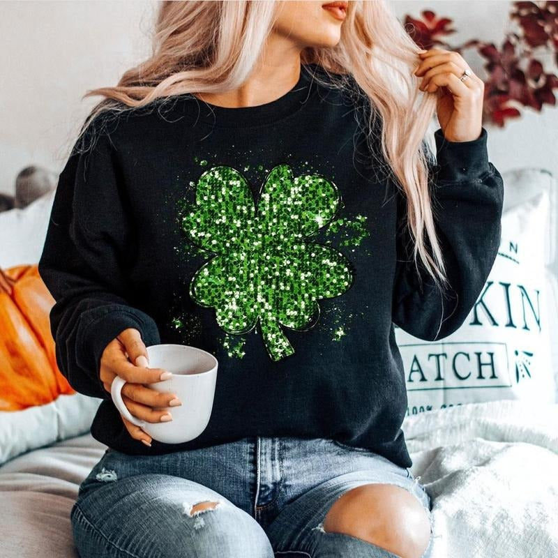 Shamrock Sweatshirt, St Patricks Day Sweatshirt, Irish Sweatshirt T-Shirts, Hoodie | HypeDripTees.com