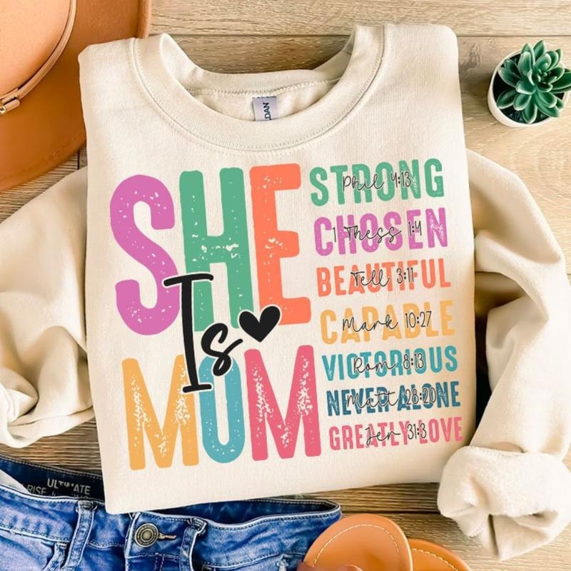 She is Mom PNG, Mom Shirt, Mom Life, Mother's Day Shirt Hoodie, Sweatshirt | HypeDripTees.com