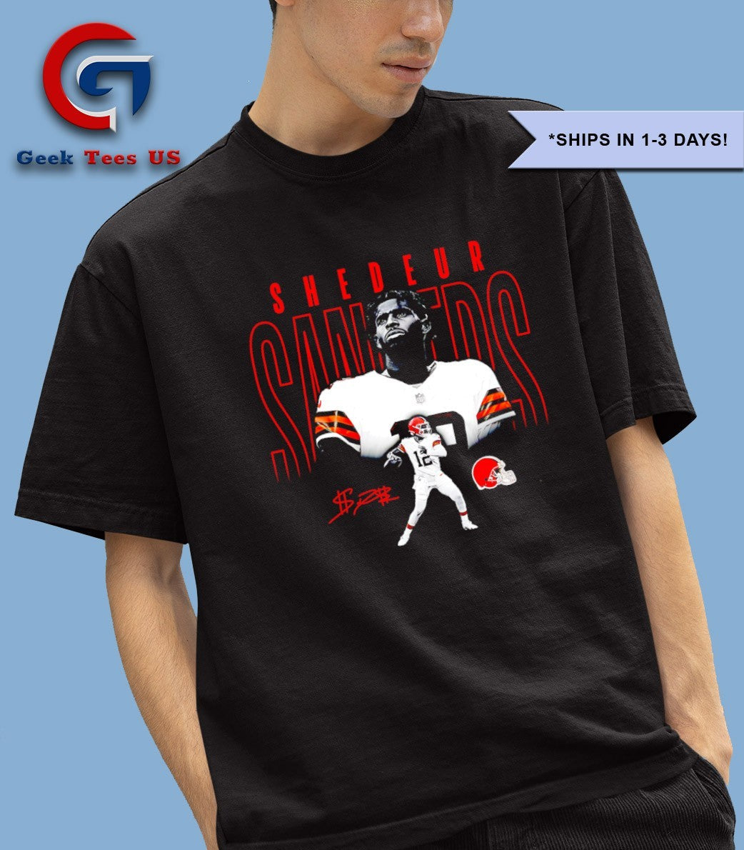 Shedeur Sanders player Cleveland Browns Humble Shadow signature graphic T-shirt