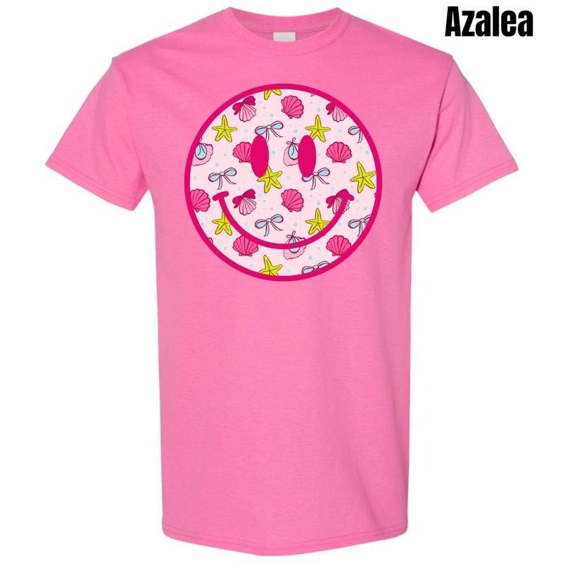 Shells & Bows Happy Face Gildan Short Sleeve T-Shirt 'NLB' Hoodie, Sweatshirt | HypeDripTees.com