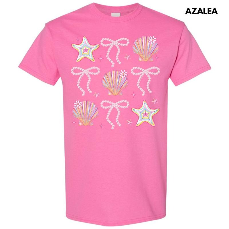 Shells & Stars Bow Collage Gildan Short Sleeve T-Shirt 'NLB' Hoodie, Sweatshirt | HypeDripTees.com