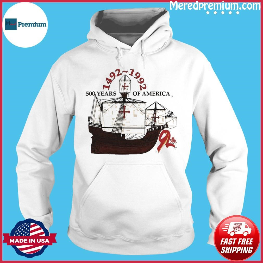 Shia LaBeouf Christopher Columbus 1492-1992 500 Years of America Ship Shirt