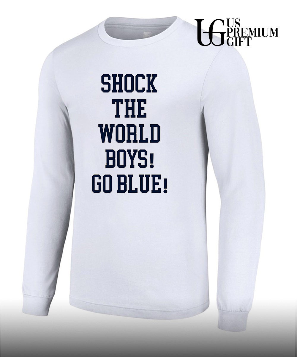 Shock The World Boys Go Blue Michigan Wolverines shirt