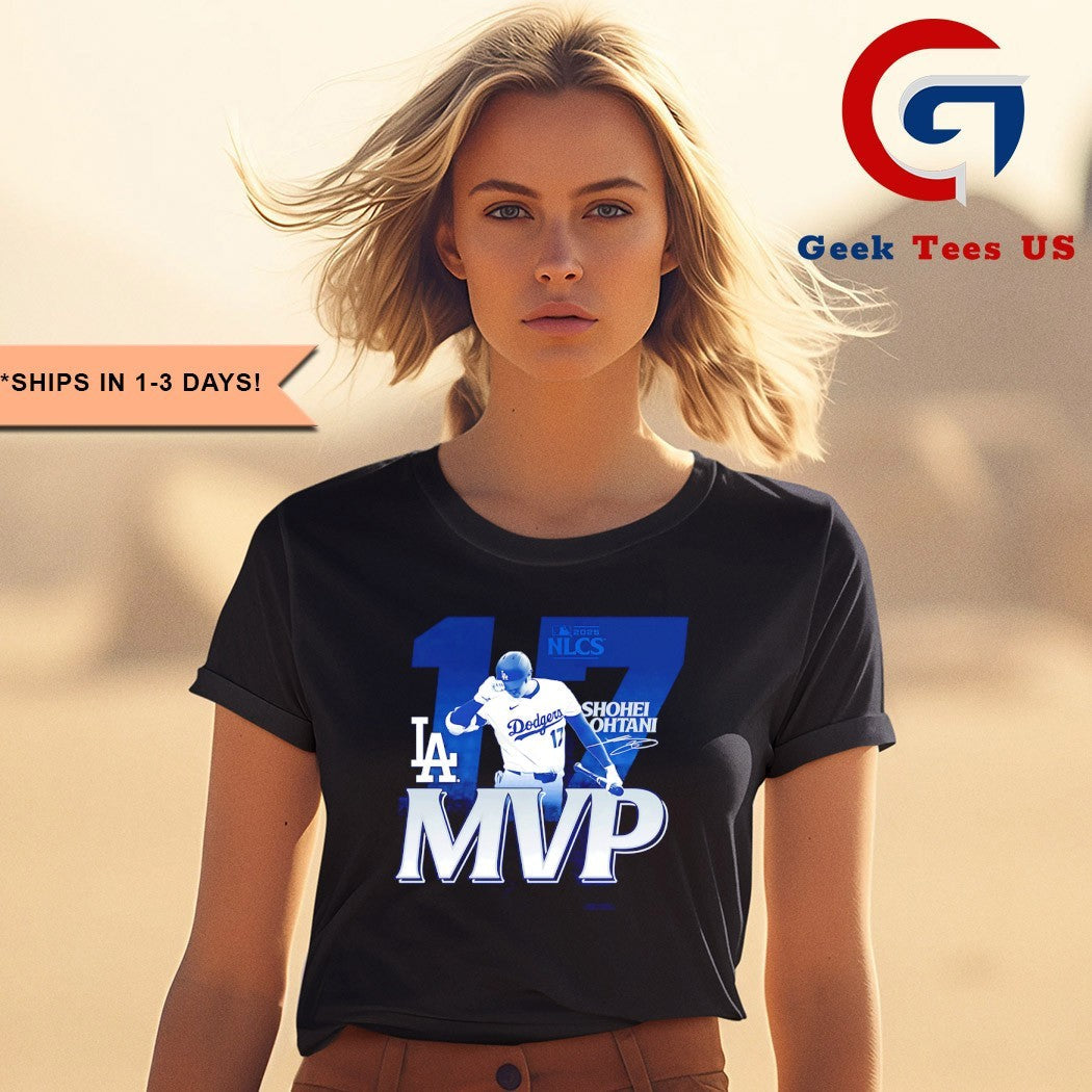 Shohei Ohtani Los Angeles Dodgers 2025 National League Championship Series MVP signature shirt