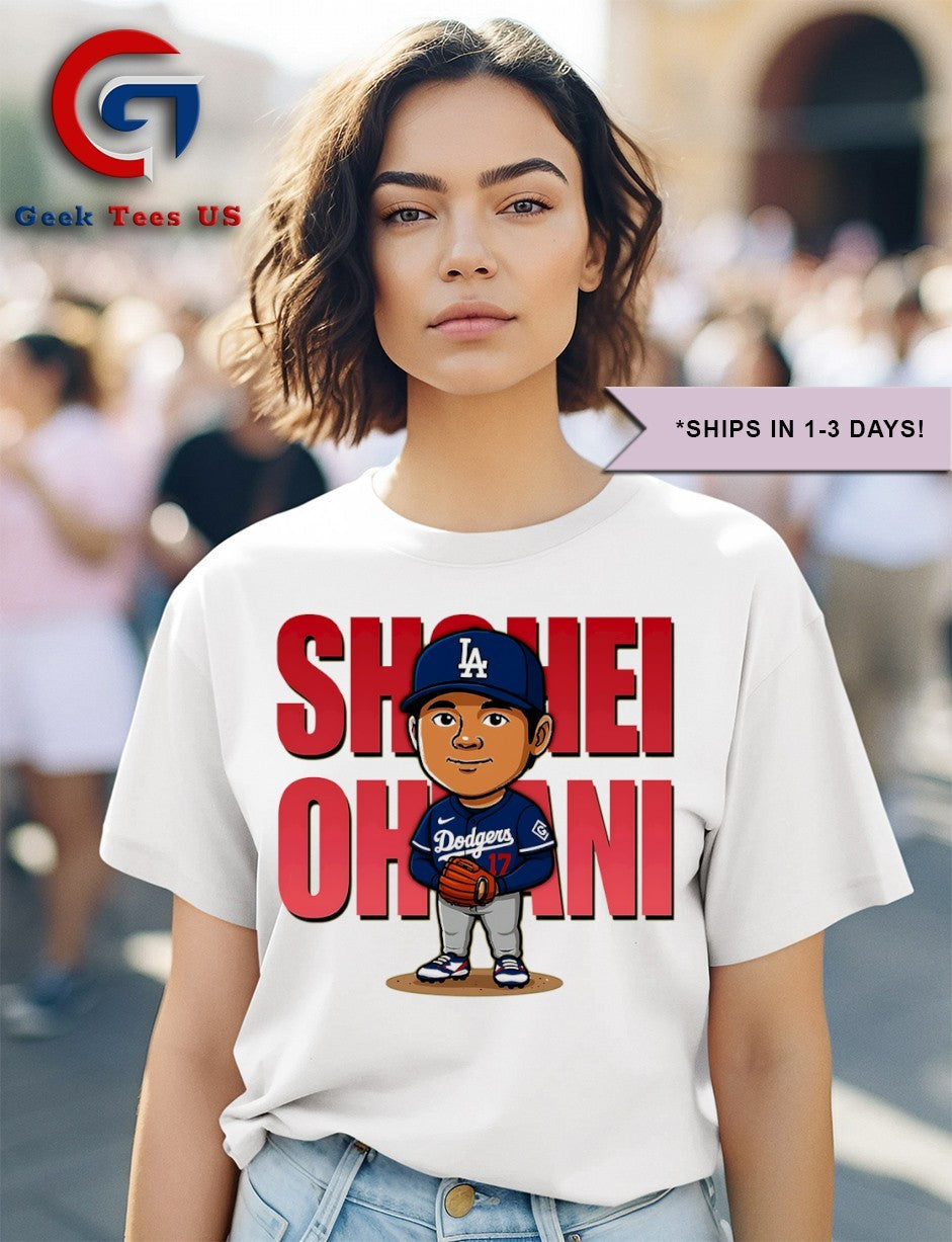 Shohei Ohtani Los Angeles Dodgers MLB chibi shirt