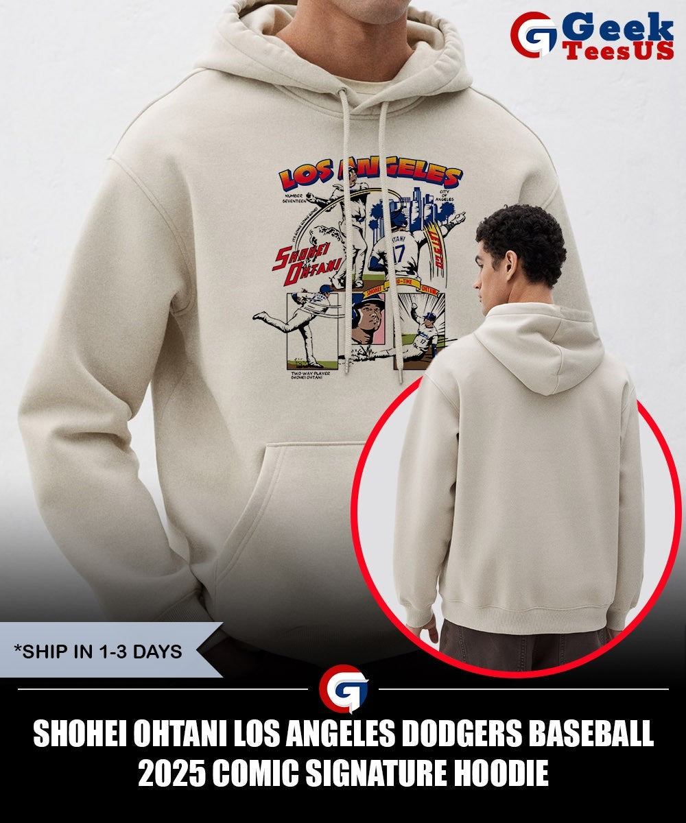 Shohei Ohtani Los Angeles Dodgers baseball 2025 comic signature shirt